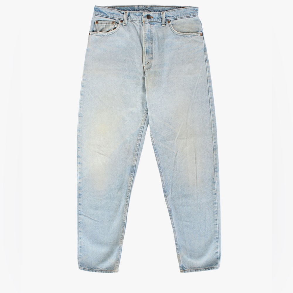 VINTAGE 550 LEVI TAPER LEG LIGHT WASH JEANS (36x34)
